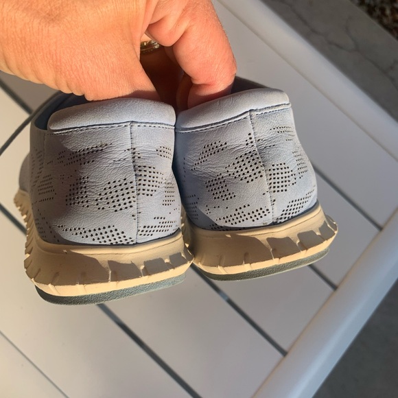 Cole Haan zero grand baby blue leather sneakers perforated size 10B - Picture 8 of 13